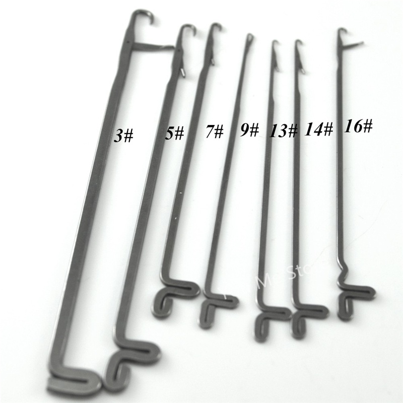 7 Mixed Size Latch Needles Crochet Hook Knitting tools Bearded Hooked Needles Craft /DIY Sewing Tool Free Shipping
