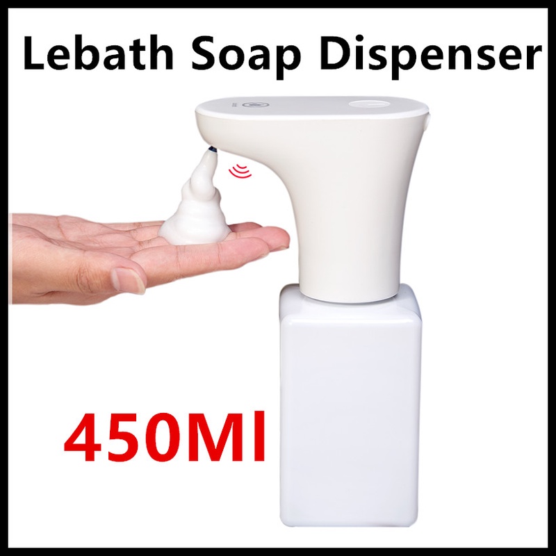Xiaomi Eco-System Brand Lebath Auto Induction Foam Soap Dispenser Hand Washer Builting Battery Charge 450ML Capacity PK MiniJ