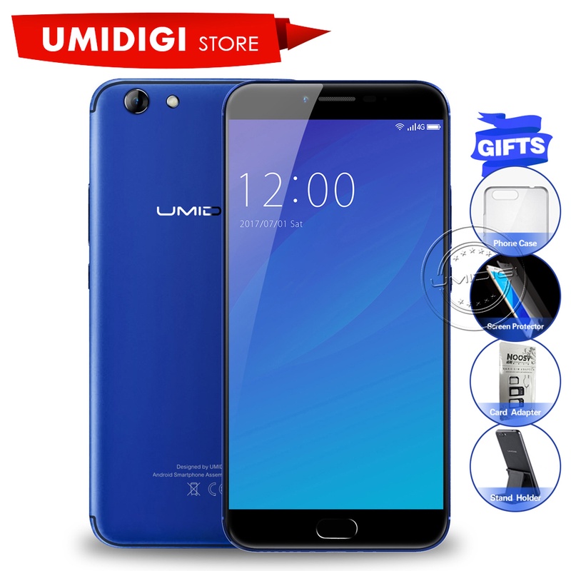 Presale UMIDIGI C Note 2 Original Mobile Phone Unlocked MTK6750T 4GB RAM 64GB ROM Cell Phone 4G 4000Mah Battery Smartphone