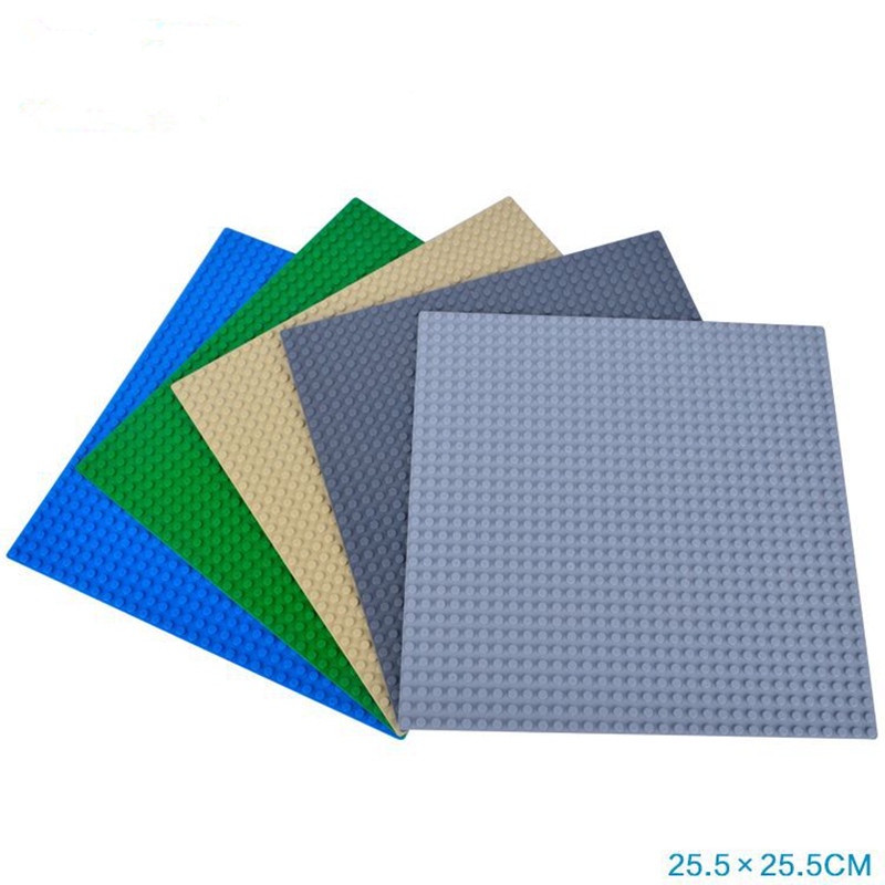 1pcs Blocks DIY Baseplate with Size 25.5*25.5cm of 32*32 dot Minifigures Bricks Base plate With Legoe 5 Colors