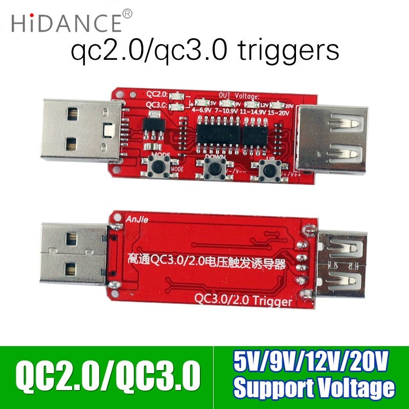 Qualcomm QC2.0/3.0 automatic USB tester instrument voltage ammeter Quick Charger Power Bank Voltage trigger
