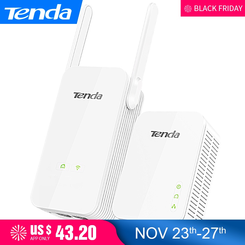 Tenda PH5 1000Mbps Wireless Gigabit Powerline Wifi Range Extender,Combine AV1000 Powerline Network Ethernet Adapter,Homeplug AV2