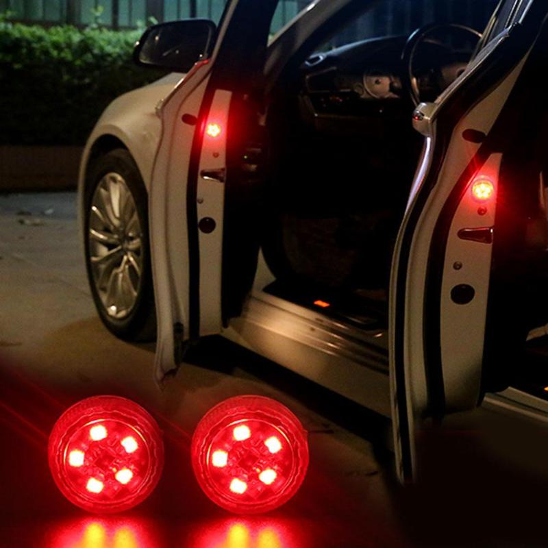 2pcs Magnetic 3LED 5LED Car Door  LED Opening Warning Lamp Safely Flash Lights Waterproof Wireless Anti Collid Signal Light