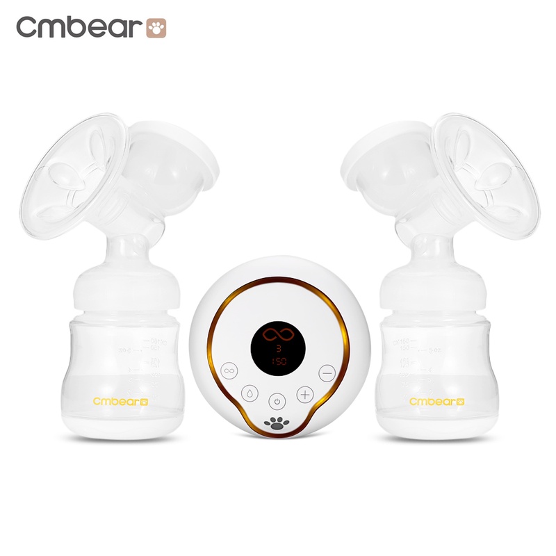 Hot Sale Cmbear Electric Breast Pumps LCD Display PP BPA Free USB Electric Unilateral Double Breastfeeding Breast Pump
