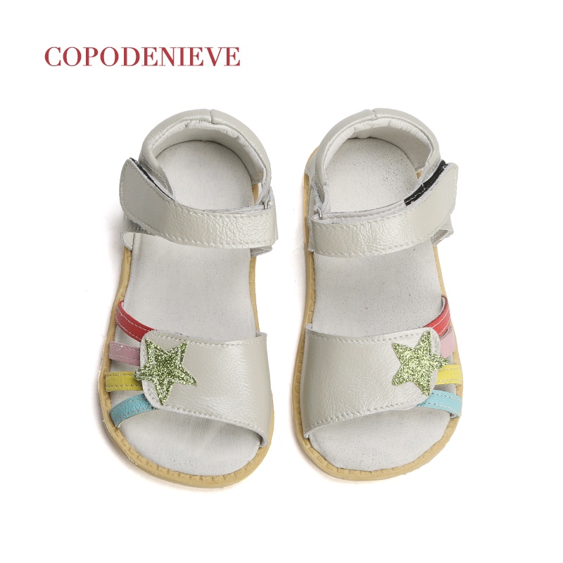 COPODENIEVE Summer Style Children Sandals Girls Princess Beautiful Flower Shoes Kids Flat Sandals Baby Girls Roman Shoes