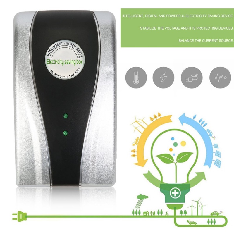 1Pc Energy Saver 90V-240V New Type Power Electricity Saving Box ahorrador de corriente EU/US/UK Plug Drop shipping