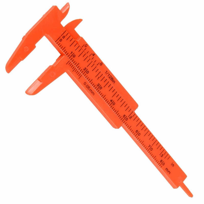 Mini Plastic Vernier Caliper Gauge Micrometer 80MM Mini Ruler Accurate Measurement Tools Standard Vernier Caliper
