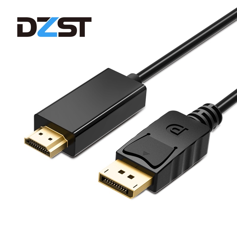 DZLST DP to HDMI Cable Male to Male DisplayPort to HDMI conversion Video Audio Adapter Cable for PC HDTV Projector Laptop 1080P