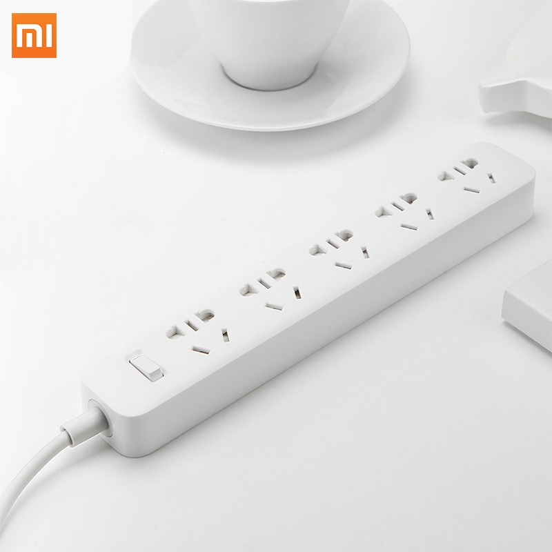 100% Original Xiaomi Power Socket Plug Strip, 5 Smart Intelligent Safety Electrical Plug Socket Adapter have EU UK adapter