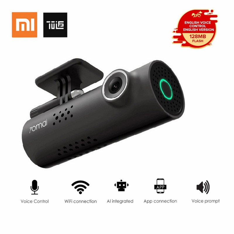 Xiaomi 70 Minutes Smart WiFi DVR 130 Degree Wireless Car Dash Cam 1080P Full HD Night Version G-Sensor Driving Recorder
