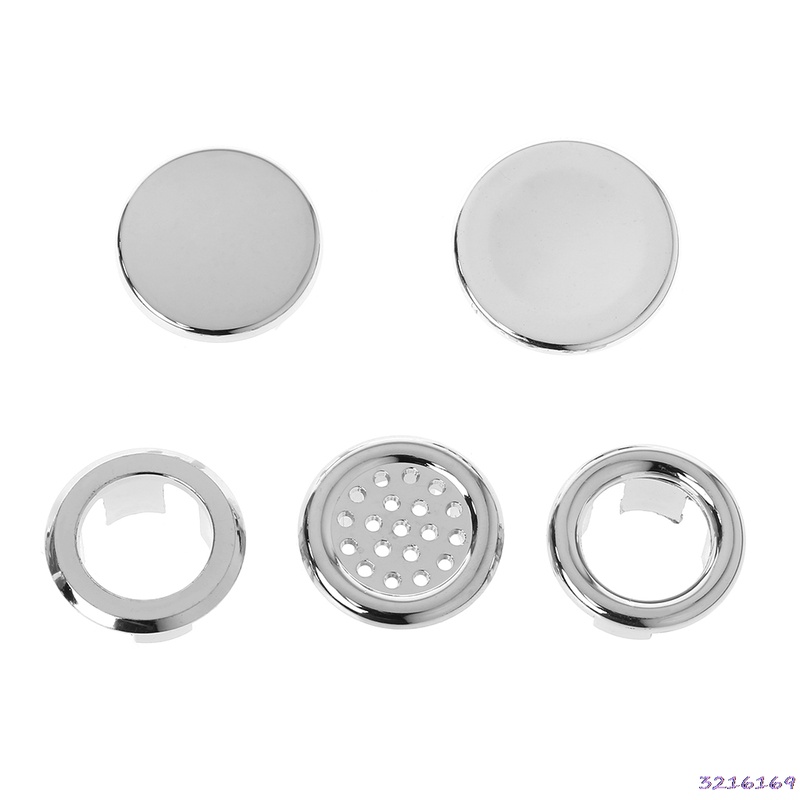 Bathroom Basin Sink Overflow Ring Six-foot Round Insert Chrome Hole Cover Cap