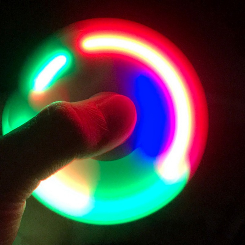 LED Light Styles Hand Finger Spinner Fidget Plastic EDC Hand Spinner For Autism and ADHD Relief Focus Anxiety Stress Gift Toys