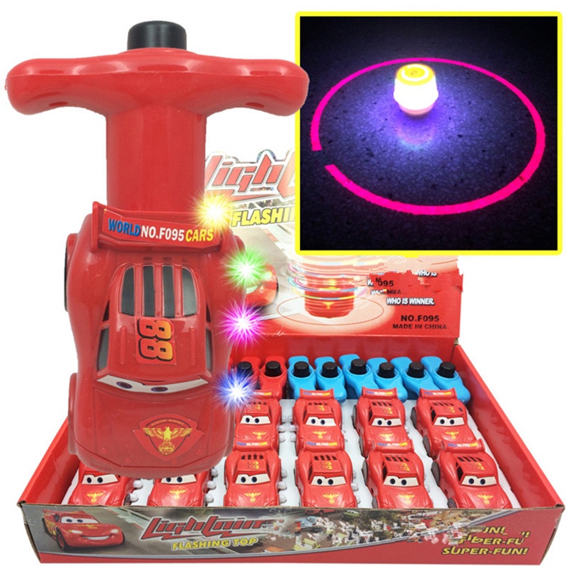 Spinner Peg-Top  Car Gyro Classic toy  flashing With music Spinning Top  Christmas gift for boy