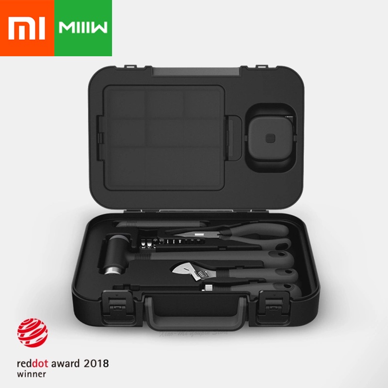 Presale New Xiaomi Mijia MIIIW Tool Storage Box Tape Measure Screwdriver Wrench Nose Pliers Hammer Home Maintenance Toolbox