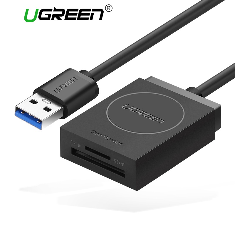 Ugreen SD Card Reader Super Speed USB 3.0 Micro SD TF Memory OTG Card Reader Max Support 256GB for Computer USB 3.0 Card Readers