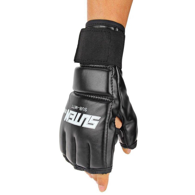 1 Pair New Cool Men MMA fighting boxing gloves Muay Thai Training Punching Bag Mitts Sparring Boxing Gloves#18-25