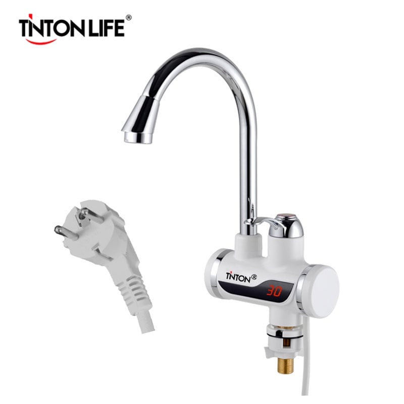 Instant Tankless Electric hot Water Heater Faucet Kitchen Instant Heating tap Water heater with LED EU plug