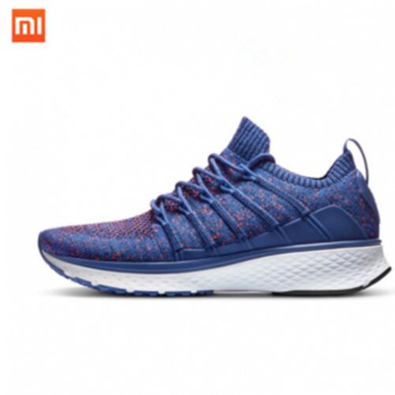 11.11 New Xiaomi Mijia 2 Shoes Running Sports Fishbone Lock Design Uni-Moulding Techinique Elastic Knitting Vamp No Smart Chip