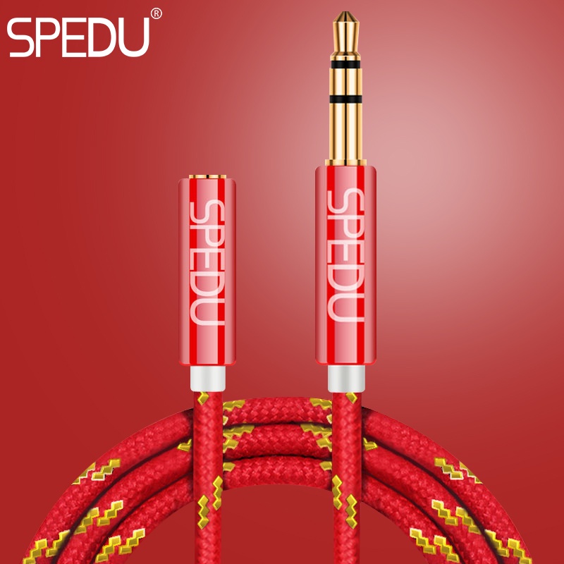 Spedu 3.5mm Audio Headphone Extension Cable Jack 3.5mm Male to Female Aux Cable Audio Extension Cord For Computer Mobile Phone