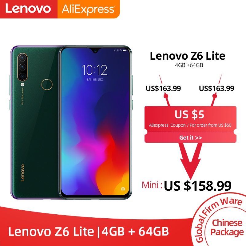 Global ROM Lenovo Z6 Lite 4GB 64GB Snapdragon 710 Octa Core Triple Back Cams 6.3 Inch 19.5:9 Water Drop 4050mAh Smartphone-in Cellphones from Cellphones & Telecommunications on Aliexpress.com | Alibaba Group
