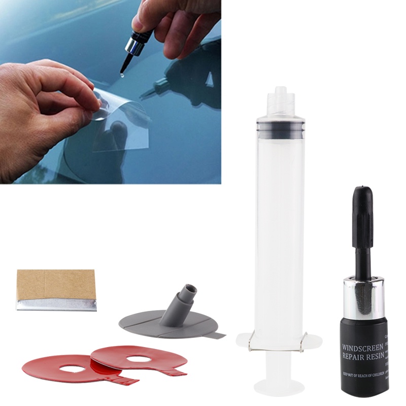 DIY Auto Glass Windscreen Repair Set Car Windshield Repair Kit Tools Give Door Handle Protective Decorative Sticker