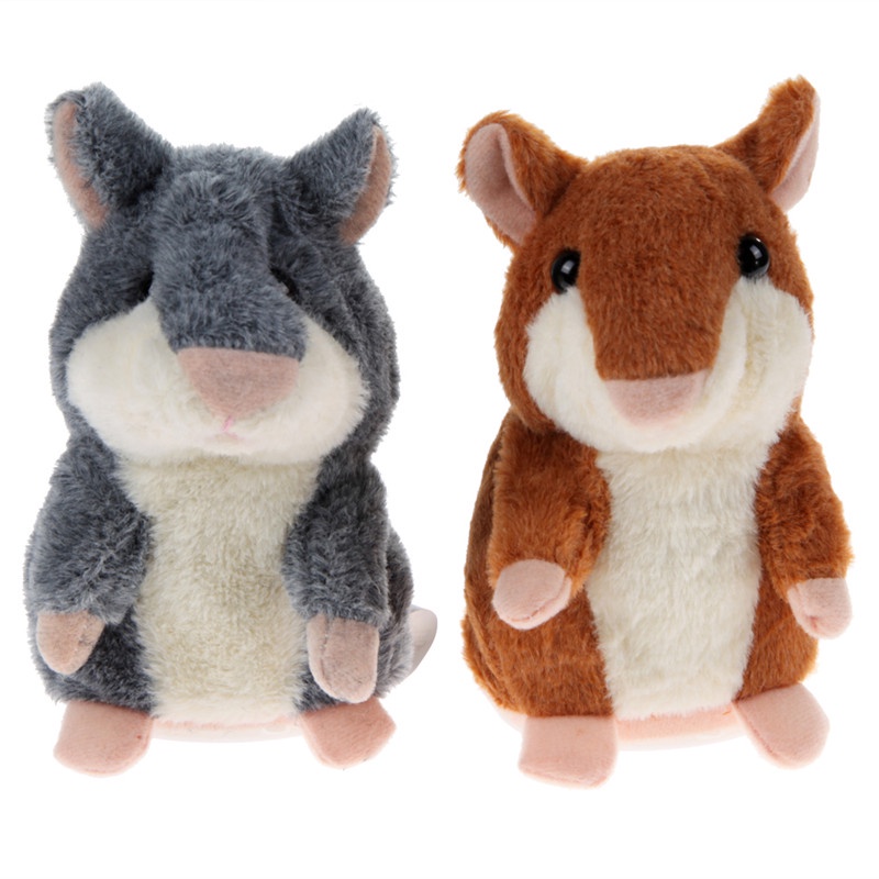 Lovely Talking Hamster Plush Toy Sound Record Speaking Hamster Talking Toys for Children