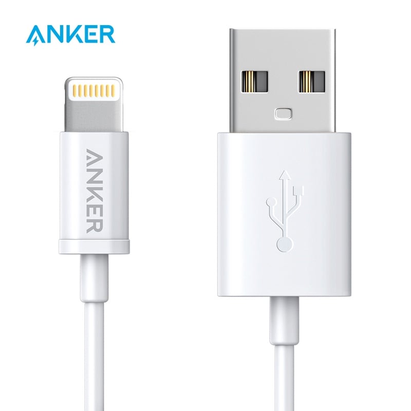 Anker USB Cable lightning for USB cable with Ultra Compact Connector Head for iPhone 7/7 Plus/6/6Plus/5s/5c/5,iPad ipod and more|anker usb cable|usb cableanker usb - AliExpress