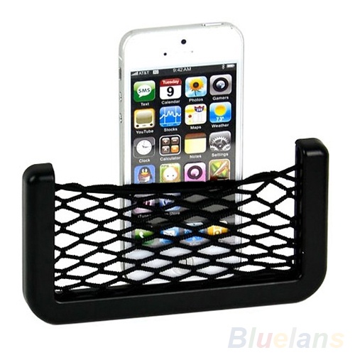 Universal Car Seat Side Back Storage Net Bag Phone Holder Pocket Organizer Stowing Tidying