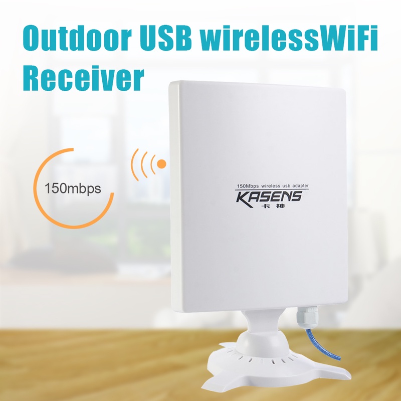 KASENS N9600 High Power 6600MW 150Mbps USB Wireless WiFi Adapter Network Card 80 DBI Antenna 802.11B / G / N Outdoor Long Range