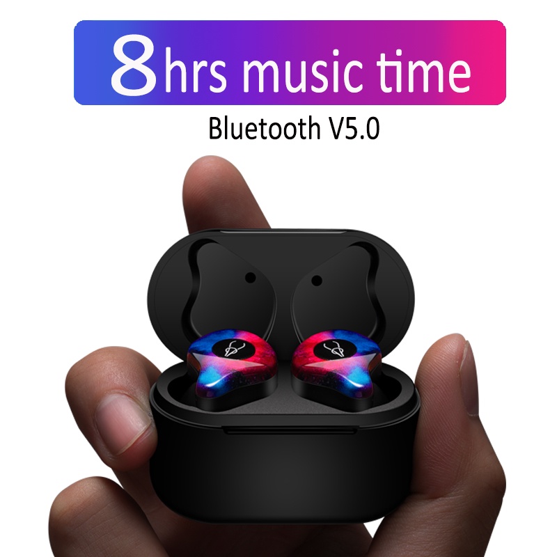 Sabbat X12 Pro Mini 3D Stereo Sound Bluetooth Earphone V5.0 Invisible True Wireless Waterproof Sport Earbuds with Charging Bin