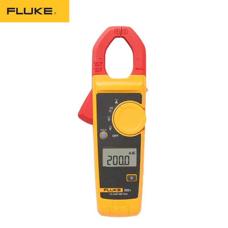 Fluke 302+ Digital Current Clamp Meter pliers ammeter Resistance Tester AC amperimetric clamp multimeter ampere|Clamp Meters| - AliExpress
