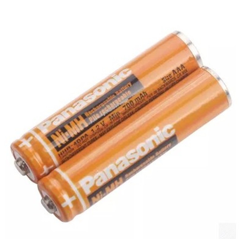 2PCS Original Panasonic AAA 1.2V 630mAh Rechargeable NiHM Battery Charging times or 1200 times Free shipping!