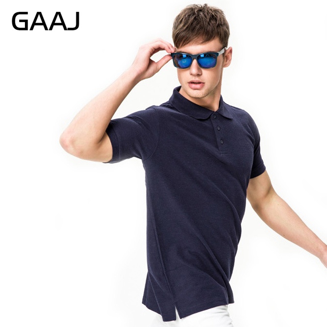 GAAJ New 2017 Men's Brand Polo Shirt For Men Polos Men 100% Cotton 22 Colors Short Sleeve Solid Shirt Clothes Wine Blue Grey Red