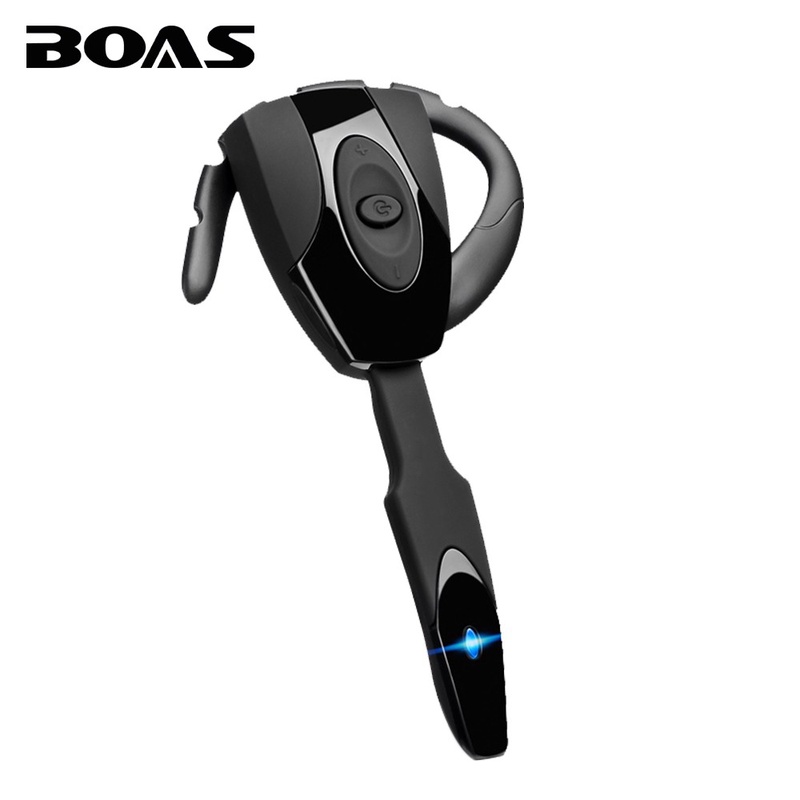 BOAS bluetooth 4.1 wireless headphones earphone headset with microphone mini handfree ear hook headset for iphone xiaomi samsung