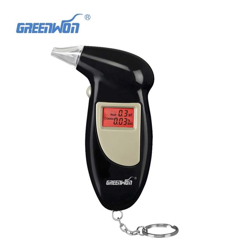 Quick Response Professional LCD Alcohol Tester Digital Alcohol Detector Breathalyzer 2017 Police Alcotester Backlight Display