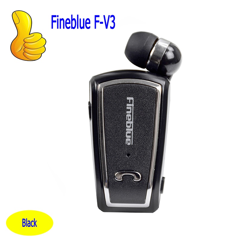Fineblue F-V3 נשלף מיני סטריאו אוזניית Bluetooth אלחוטי אוזניות קליפ עבור IOS אנדרואיד Bluetooth 4.0