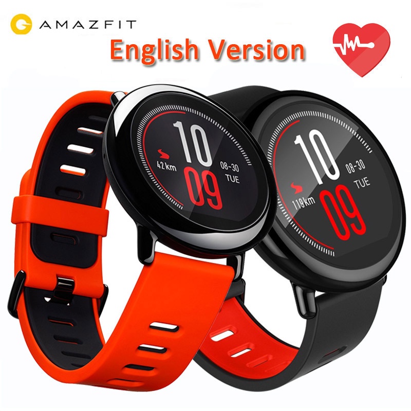 [ENGLISH VERSION]Original Xiaomi Huami Watch AMAZFIT Pace GPS Running Bluetooth 4.0 Sports Smart Watch MI Heart Rate Monitor CE
