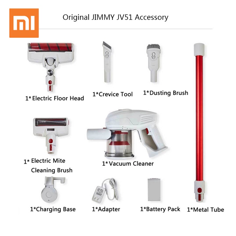 Original Xiaomi JIMMY JV51 Vacuum Cleaner Accessory JV51 Spare Parts Cleaning Brush Battery Pack HEPA Filter -in Electric Toothbrushes from Home Appliances on Aliexpress.com | Alibaba Group