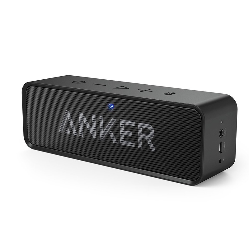 Anker SoundCore Bluetooth Portable Wireless Speaker 24H Playtime 66-Foot Bluetooth 4.0 Range Built-in Mic Dual-Driver 2*3W