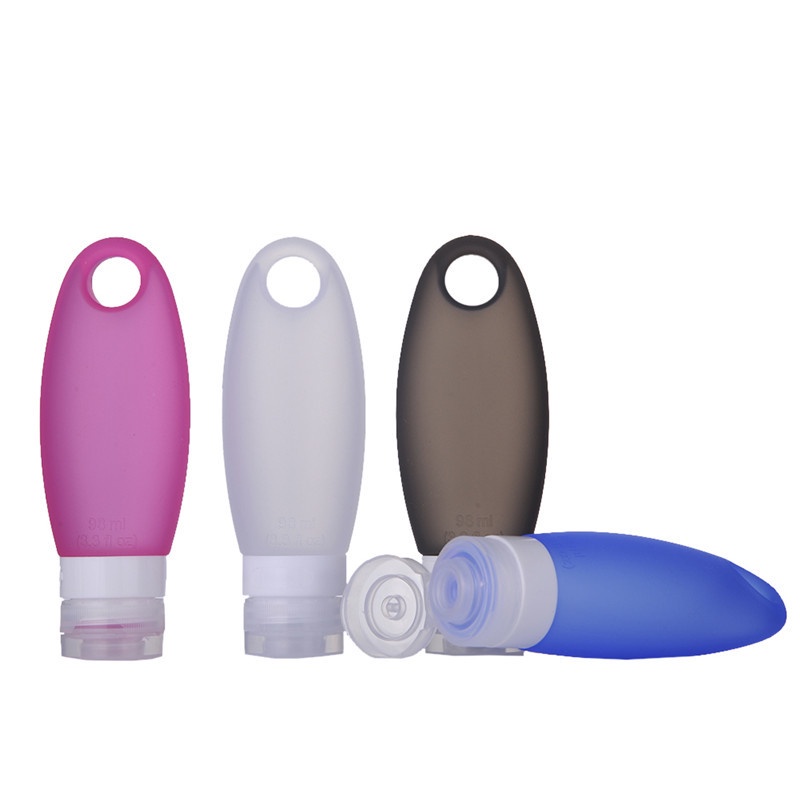 98ML Refillable Refill Bottles Hook Bottle Travel Containers Soft Silicone Containers Travel Bottles Squeezable Hot