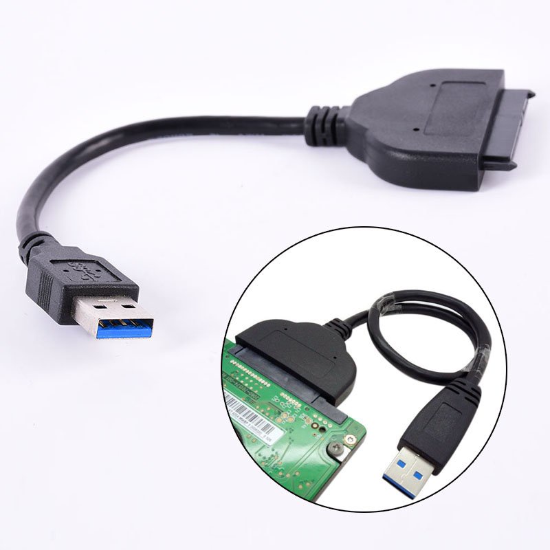 USB 3.0 To SATA 22 Pin 2.5 Inch Hard Disk Driver SSD Adapter Cable Newest