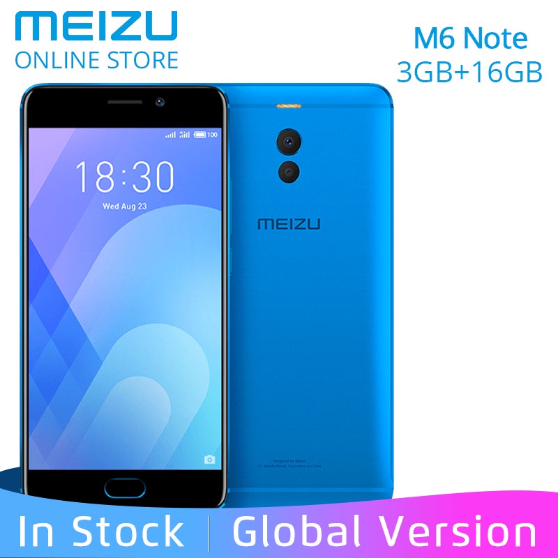 Meizu M6 Note 3GB RAM 16GB ROM Global Version Moible phone 4G LTE Snapdragon 625 Octa Core 5.5