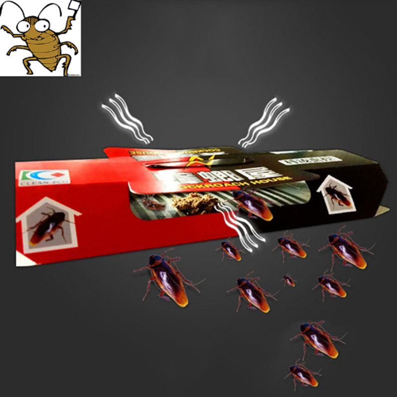 10PCS Cockroach Trap Pitfall House Killer Bug Insect Net Bait Catch Glue Home Pest Control Roach Black Beetle Blackbeetle Room