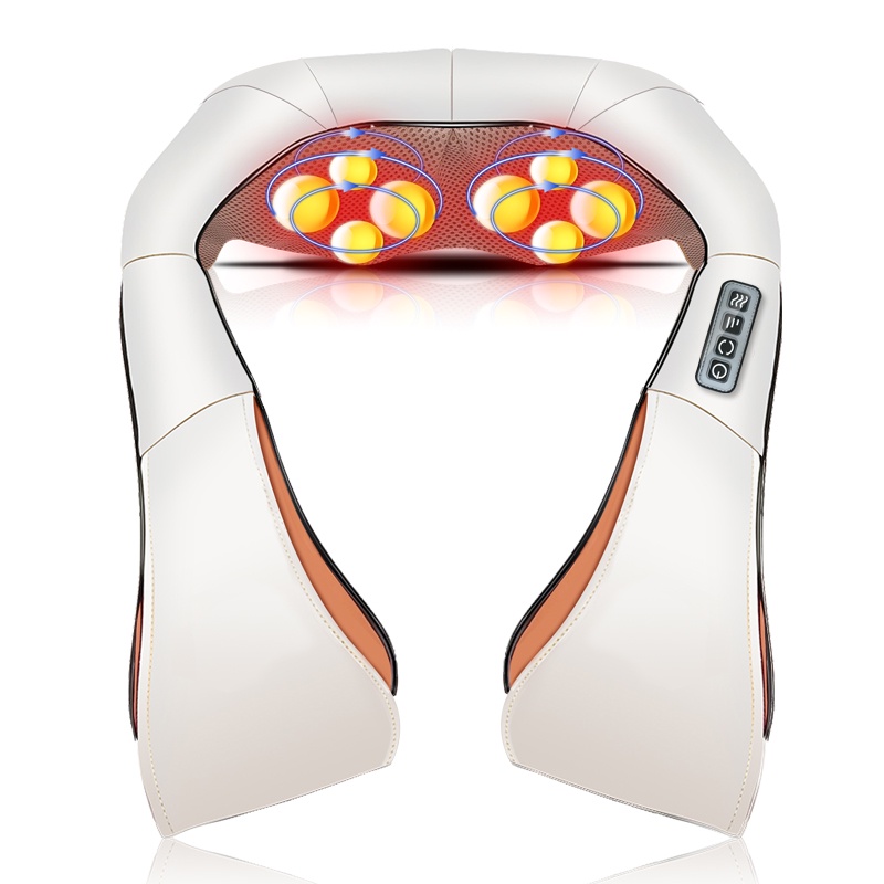 Shiatsu Cervical Back and Neck Massager Shawl Electric Roller Heat Device Manual China Home Car Massage Machine
