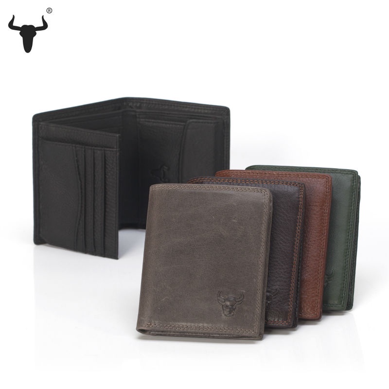 High Quality Men Wallet Genuine Leather Fashion Design Large Capacity Men Purses Cowhide Wallets Card Holder Coin Pocket For Man