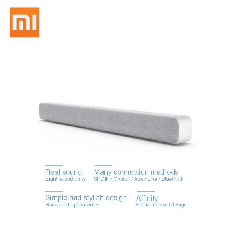 Xiaomi Bluetooth TV Sound Bar Clear Speaker Support Optical SPDIF AUX In For Home Theater