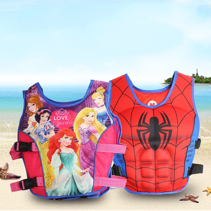 Kids Life Jacket Floating Vest Swimming Circle Pool Accessories Toy Boy Girl Swimsuit Floating Power Sunscreen Swimming Buoyancy