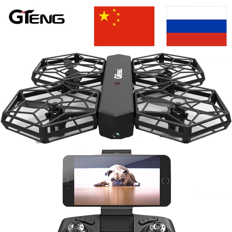 Gteng DIY Drone Quadcopter RC Helicopter Quadrocopter Remote Control Toys Dron Aircraft FPV With Camera Quad Copter Droni