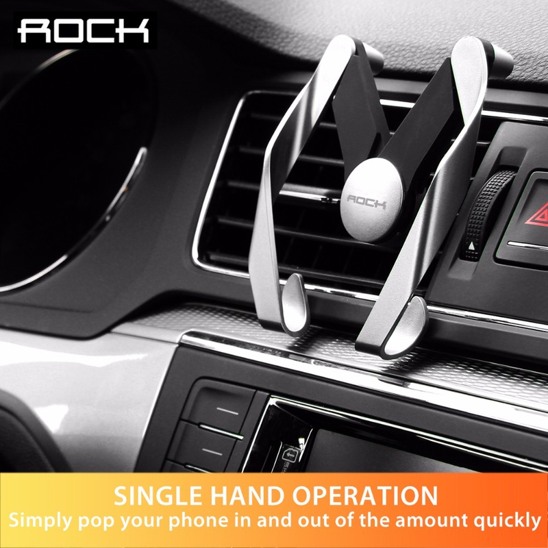 ROCK Autobot M Mobile Vent Phone Car Holder for iPhone Samsung Car ABS Material Air Outlet Adjustable Car Phone Stand popsocket