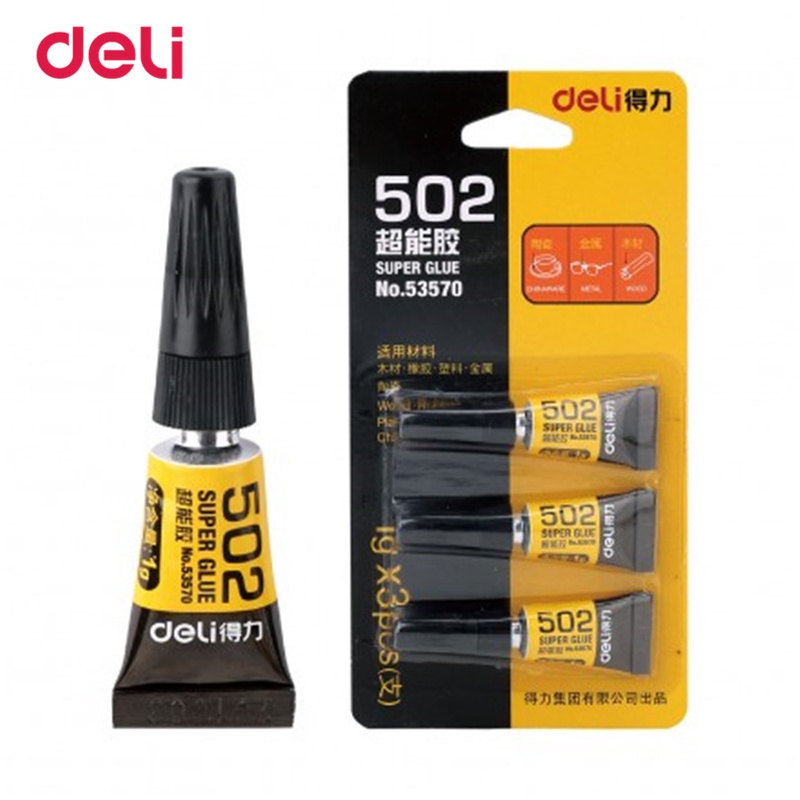 Deli School & Office Supplies Liquid Glue for Glass Metal Ceramic Stationery Office Material Contact Adhesive Super Liquid Glue
